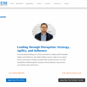 Leading through Disruption: Strategy, Agility, and Influence